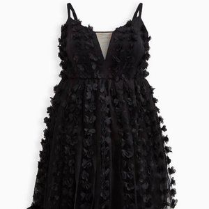 NWT - Sz 2 - Torrid Halloween Costume Fairy Dress - Tulle Black
